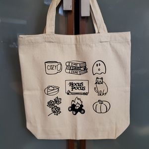 Halloween/fall/autumn Cotton Tote Bag